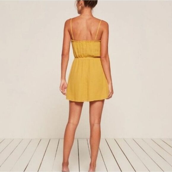 Reformation Siny Dress Sunflower Size Small - Picture 6 of 6